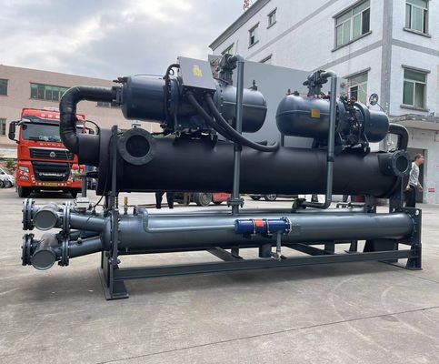JLSW-200D compressor de tornillo refrescado con agua personalizado, control PLC 100kW