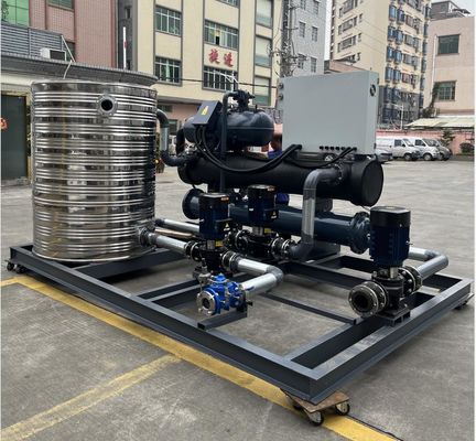 Máquina de enfriamiento de agua JLSW-90D, chiller de tornillo enfriado con agua para la industria pesquera