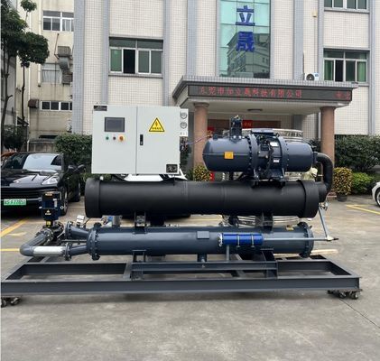 Máquina de enfriamiento de agua JLSW-90D, chiller de tornillo enfriado con agua para la industria pesquera