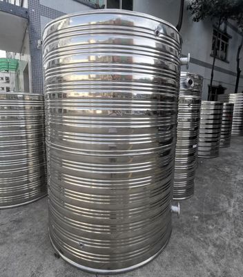 Tanque de agua de acero inoxidable con rosca aislado vertical con temperatura de 80 grados