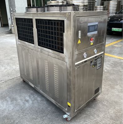 Refrigerador de agua de acero inoxidable con controlador de microprocesador PLC