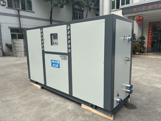 Sistema de refrigeración de agua con refrigeración por agua Condensador de tubo de concha R22/R407C Controlador de microprocesador de refrigerante 5-300KW