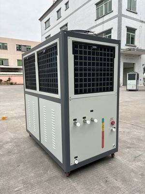Refrigerador de agua refrigerado por aire JLSF-12HP 10ton 10TR Extrusor de maquinaria de embalaje de capacidad de enfriamiento