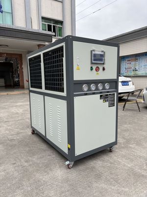 Refrigerador de agua refrigerado por aire JLSF-12HP 10ton 10TR Extrusor de maquinaria de embalaje de capacidad de enfriamiento