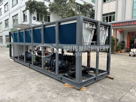 JLSF-200D Chiller de tornillo refrigerado por aire CPP Producción de películas Embalaje Frío de la línea de producción