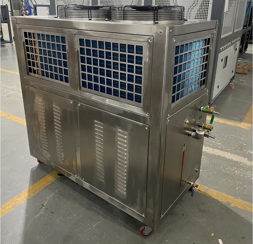 JLSB-8HP PLC Chiller de agua de acero inoxidable Tipo de rollo para procesamiento de alimentos